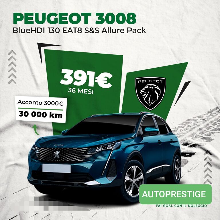 5328924  PEUGEOT 3008 Blue HDI 130 EAT8